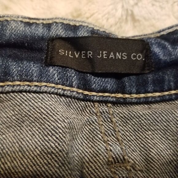 Silver Jeans Womens 30x 29 Boyfriend Distressed Fluid Denim Medium Wash … - Picture 8 of 12